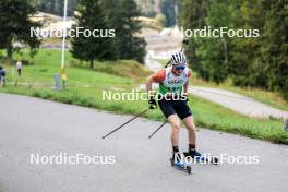 21.09.2024, Premanon, France (FRA): Sebastian Stalder (SUI) - Biathlon Samse Summer Tour, sprint, Premanon (FRA). www.nordicfocus.com. © Manzoni/NordicFocus. Every downloaded picture is fee-liable.