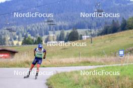 21.09.2024, Premanon, France (FRA): Oscar Lombardot (FRA) - Biathlon Samse Summer Tour, sprint, Premanon (FRA). www.nordicfocus.com. © Manzoni/NordicFocus. Every downloaded picture is fee-liable.