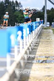 21.09.2024, Premanon, France (FRA): Mila Ambert (FRA) - Biathlon Samse Summer Tour, sprint, Premanon (FRA). www.nordicfocus.com. © Manzoni/NordicFocus. Every downloaded picture is fee-liable.