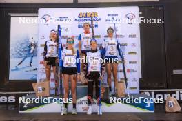 21.09.2024, Premanon, France (FRA): Zabou Mellouet Achard (FRA), Rose Marguet (FRA), Cassandre Couder (FRA), Adele Ouvrier-Buffet (FRA), Rose Dusserre (FRA), (l-r) - Biathlon Samse Summer Tour, sprint, Premanon (FRA). www.nordicfocus.com. © Manzoni/NordicFocus. Every downloaded picture is fee-liable.