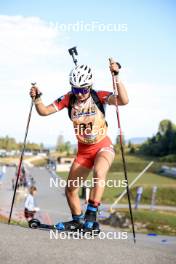 21.09.2024, Premanon, France (FRA): Lucie Loosen (FRA) - Biathlon Samse Summer Tour, sprint, Premanon (FRA). www.nordicfocus.com. © Manzoni/NordicFocus. Every downloaded picture is fee-liable.