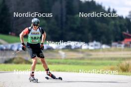 21.09.2024, Premanon, France (FRA): Anthony Berlioz (FRA) - Biathlon Samse Summer Tour, sprint, Premanon (FRA). www.nordicfocus.com. © Manzoni/NordicFocus. Every downloaded picture is fee-liable.