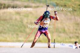 21.09.2024, Premanon, France (FRA): Timeo Amiotte (FRA) - Biathlon Samse Summer Tour, sprint, Premanon (FRA). www.nordicfocus.com. © Manzoni/NordicFocus. Every downloaded picture is fee-liable.