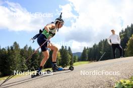 21.09.2024, Premanon, France (FRA): Leonie Jeannier (FRA) - Biathlon Samse Summer Tour, sprint, Premanon (FRA). www.nordicfocus.com. © Manzoni/NordicFocus. Every downloaded picture is fee-liable.