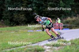 21.09.2024, Premanon, France (FRA): Mathieu Garcia (FRA) - Biathlon Samse Summer Tour, sprint, Premanon (FRA). www.nordicfocus.com. © Manzoni/NordicFocus. Every downloaded picture is fee-liable.