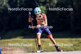 21.09.2024, Premanon, France (FRA): Raphael Kergoat (FRA) - Biathlon Samse Summer Tour, sprint, Premanon (FRA). www.nordicfocus.com. © Manzoni/NordicFocus. Every downloaded picture is fee-liable.