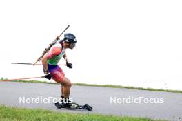 21.09.2024, Premanon, France (FRA): Esteban Javaux (FRA) - Biathlon Samse Summer Tour, sprint, Premanon (FRA). www.nordicfocus.com. © Manzoni/NordicFocus. Every downloaded picture is fee-liable.