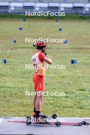 21.09.2024, Premanon, France (FRA): Lucas Moine (FRA) - Biathlon Samse Summer Tour, sprint, Premanon (FRA). www.nordicfocus.com. © Manzoni/NordicFocus. Every downloaded picture is fee-liable.