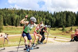 21.09.2024, Premanon, France (FRA): Jeanne Richard (FRA), Namou Candau Armand (FRA), (l-r) - Biathlon Samse Summer Tour, sprint, Premanon (FRA). www.nordicfocus.com. © Manzoni/NordicFocus. Every downloaded picture is fee-liable.