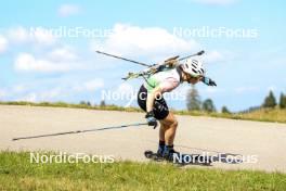 21.09.2024, Premanon, France (FRA): Lisa Siberchicot (FRA) - Biathlon Samse Summer Tour, sprint, Premanon (FRA). www.nordicfocus.com. © Manzoni/NordicFocus. Every downloaded picture is fee-liable.