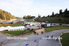 21.09.2024, Premanon, France (FRA): Event Feature: Overview over the stadium with the public zone - Biathlon Samse Summer Tour, sprint, Premanon (FRA). www.nordicfocus.com. © Manzoni/NordicFocus. Every downloaded picture is fee-liable.