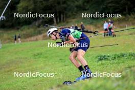 21.09.2024, Premanon, France (FRA): Noah Delevaux (FRA) - Biathlon Samse Summer Tour, sprint, Premanon (FRA). www.nordicfocus.com. © Manzoni/NordicFocus. Every downloaded picture is fee-liable.