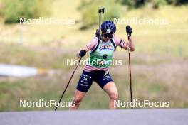 21.09.2024, Premanon, France (FRA): Chloe Chevalier (FRA) - Biathlon Samse Summer Tour, sprint, Premanon (FRA). www.nordicfocus.com. © Manzoni/NordicFocus. Every downloaded picture is fee-liable.