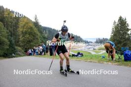 21.09.2024, Premanon, France (FRA): Mathias Riebli (SUI) - Biathlon Samse Summer Tour, sprint, Premanon (FRA). www.nordicfocus.com. © Manzoni/NordicFocus. Every downloaded picture is fee-liable.