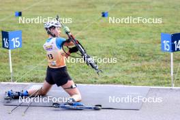 21.09.2024, Premanon, France (FRA): Emma Gross (BEL) - Biathlon Samse Summer Tour, sprint, Premanon (FRA). www.nordicfocus.com. © Manzoni/NordicFocus. Every downloaded picture is fee-liable.