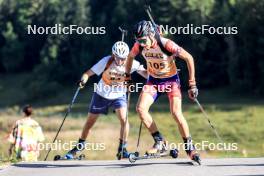 21.09.2024, Premanon, France (FRA): Charly Roy (FRA) - Biathlon Samse Summer Tour, sprint, Premanon (FRA). www.nordicfocus.com. © Manzoni/NordicFocus. Every downloaded picture is fee-liable.