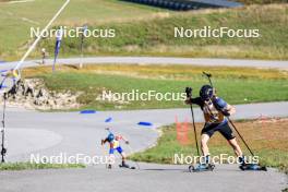 21.09.2024, Premanon, France (FRA): Niels Bibollet (FRA) - Biathlon Samse Summer Tour, sprint, Premanon (FRA). www.nordicfocus.com. © Manzoni/NordicFocus. Every downloaded picture is fee-liable.