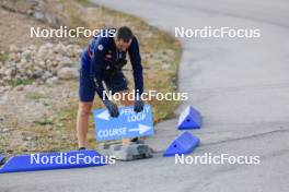 21.09.2024, Premanon, France (FRA): Christophe Vassallo (FRA), Chairman of the IBU Technical Committee and IR IBU - Biathlon Samse Summer Tour, sprint, Premanon (FRA). www.nordicfocus.com. © Manzoni/NordicFocus. Every downloaded picture is fee-liable.