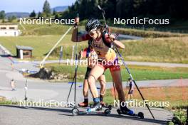 21.09.2024, Premanon, France (FRA): Isalyne Duparchy (FRA) - Biathlon Samse Summer Tour, sprint, Premanon (FRA). www.nordicfocus.com. © Manzoni/NordicFocus. Every downloaded picture is fee-liable.