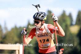 21.09.2024, Premanon, France (FRA): Malo Andreis (FRA) - Biathlon Samse Summer Tour, sprint, Premanon (FRA). www.nordicfocus.com. © Manzoni/NordicFocus. Every downloaded picture is fee-liable.