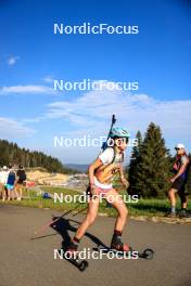 21.09.2024, Premanon, France (FRA): Justine Gabriel (BEL) - Biathlon Samse Summer Tour, sprint, Premanon (FRA). www.nordicfocus.com. © Manzoni/NordicFocus. Every downloaded picture is fee-liable.