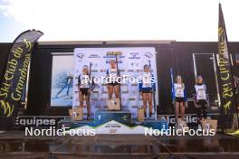 21.09.2024, Premanon, France (FRA): Zabou Mellouet Achard (FRA), Rose Marguet (FRA), Cassandre Couder (FRA), Adele Ouvrier-Buffet (FRA), Rose Dusserre (FRA), (l-r) - Biathlon Samse Summer Tour, sprint, Premanon (FRA). www.nordicfocus.com. © Manzoni/NordicFocus. Every downloaded picture is fee-liable.