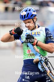 21.09.2024, Premanon, France (FRA): Oscar Lombardot (FRA) - Biathlon Samse Summer Tour, sprint, Premanon (FRA). www.nordicfocus.com. © Manzoni/NordicFocus. Every downloaded picture is fee-liable.