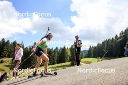 21.09.2024, Premanon, France (FRA): Sari Egger (SUI) - Biathlon Samse Summer Tour, sprint, Premanon (FRA). www.nordicfocus.com. © Manzoni/NordicFocus. Every downloaded picture is fee-liable.