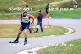 21.09.2024, Premanon, France (FRA): Noe Rochegude-Ribot (FRA) - Biathlon Samse Summer Tour, sprint, Premanon (FRA). www.nordicfocus.com. © Manzoni/NordicFocus. Every downloaded picture is fee-liable.