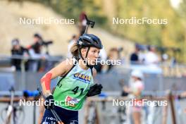 21.09.2024, Premanon, France (FRA): Oceane Michelon (FRA) - Biathlon Samse Summer Tour, sprint, Premanon (FRA). www.nordicfocus.com. © Manzoni/NordicFocus. Every downloaded picture is fee-liable.