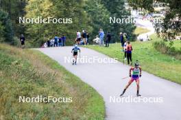 21.09.2024, Premanon, France (FRA): Esteban Javaux (FRA) - Biathlon Samse Summer Tour, sprint, Premanon (FRA). www.nordicfocus.com. © Manzoni/NordicFocus. Every downloaded picture is fee-liable.