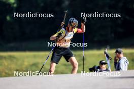 21.09.2024, Premanon, France (FRA): Fynn Langer (BEL) - Biathlon Samse Summer Tour, sprint, Premanon (FRA). www.nordicfocus.com. © Manzoni/NordicFocus. Every downloaded picture is fee-liable.