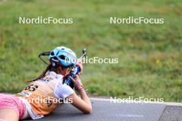 21.09.2024, Premanon, France (FRA): Justine Gabriel (BEL) - Biathlon Samse Summer Tour, sprint, Premanon (FRA). www.nordicfocus.com. © Manzoni/NordicFocus. Every downloaded picture is fee-liable.