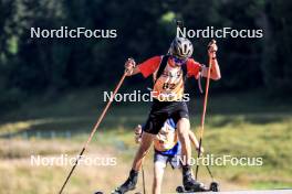 21.09.2024, Premanon, France (FRA): Thomas Burlett (FRA) - Biathlon Samse Summer Tour, sprint, Premanon (FRA). www.nordicfocus.com. © Manzoni/NordicFocus. Every downloaded picture is fee-liable.