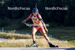 21.09.2024, Premanon, France (FRA): Romane Chardon (FRA) - Biathlon Samse Summer Tour, sprint, Premanon (FRA). www.nordicfocus.com. © Manzoni/NordicFocus. Every downloaded picture is fee-liable.