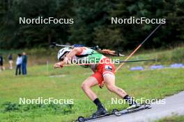 21.09.2024, Premanon, France (FRA): Antonin Delsol (FRA) - Biathlon Samse Summer Tour, sprint, Premanon (FRA). www.nordicfocus.com. © Manzoni/NordicFocus. Every downloaded picture is fee-liable.