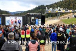 21.09.2024, Premanon, France (FRA): Ian Martinet (FRA), Corentin Jacob (FRA), Gaetan Paturel (FRA), (l-r) - Biathlon Samse Summer Tour, sprint, Premanon (FRA). www.nordicfocus.com. © Manzoni/NordicFocus. Every downloaded picture is fee-liable.