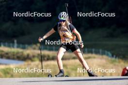 21.09.2024, Premanon, France (FRA): Elisabeth Schroder (BEL) - Biathlon Samse Summer Tour, sprint, Premanon (FRA). www.nordicfocus.com. © Manzoni/NordicFocus. Every downloaded picture is fee-liable.