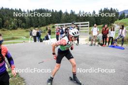 21.09.2024, Premanon, France (FRA): Leo Carlier (FRA) - Biathlon Samse Summer Tour, sprint, Premanon (FRA). www.nordicfocus.com. © Manzoni/NordicFocus. Every downloaded picture is fee-liable.