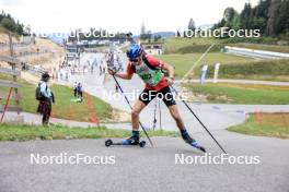 21.09.2024, Premanon, France (FRA): Victor Laine (FRA) - Biathlon Samse Summer Tour, sprint, Premanon (FRA). www.nordicfocus.com. © Manzoni/NordicFocus. Every downloaded picture is fee-liable.