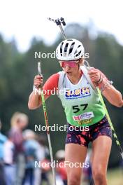 21.09.2024, Premanon, France (FRA): Matilda Dodos (FRA) - Biathlon Samse Summer Tour, sprint, Premanon (FRA). www.nordicfocus.com. © Manzoni/NordicFocus. Every downloaded picture is fee-liable.