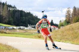 21.09.2024, Premanon, France (FRA): Paul Cartier (FRA) - Biathlon Samse Summer Tour, sprint, Premanon (FRA). www.nordicfocus.com. © Manzoni/NordicFocus. Every downloaded picture is fee-liable.