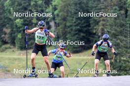 21.09.2024, Premanon, France (FRA): Gaetan Paturel (FRA), Tom Smith (GBR), (l-r) - Biathlon Samse Summer Tour, sprint, Premanon (FRA). www.nordicfocus.com. © Manzoni/NordicFocus. Every downloaded picture is fee-liable.