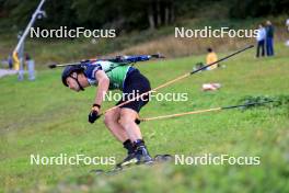 21.09.2024, Premanon, France (FRA): Paul Fontaine (FRA) - Biathlon Samse Summer Tour, sprint, Premanon (FRA). www.nordicfocus.com. © Manzoni/NordicFocus. Every downloaded picture is fee-liable.