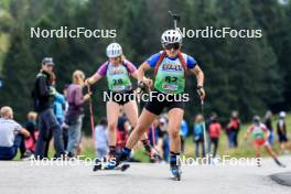 21.09.2024, Premanon, France (FRA): Julia Pinel (FRA) - Biathlon Samse Summer Tour, sprint, Premanon (FRA). www.nordicfocus.com. © Manzoni/NordicFocus. Every downloaded picture is fee-liable.