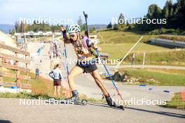 21.09.2024, Premanon, France (FRA): Ella Fink (BEL) - Biathlon Samse Summer Tour, sprint, Premanon (FRA). www.nordicfocus.com. © Manzoni/NordicFocus. Every downloaded picture is fee-liable.