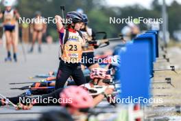 21.09.2024, Premanon, France (FRA): Margot Jackiw (FRA) - Biathlon Samse Summer Tour, sprint, Premanon (FRA). www.nordicfocus.com. © Manzoni/NordicFocus. Every downloaded picture is fee-liable.