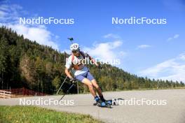 21.09.2024, Premanon, France (FRA): Gaspard Vinay (FRA) - Biathlon Samse Summer Tour, sprint, Premanon (FRA). www.nordicfocus.com. © Manzoni/NordicFocus. Every downloaded picture is fee-liable.