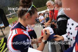 21.09.2024, Premanon, France (FRA): Lou Jeanmonnot (FRA) - Biathlon Samse Summer Tour, sprint, Premanon (FRA). www.nordicfocus.com. © Manzoni/NordicFocus. Every downloaded picture is fee-liable.