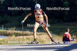 21.09.2024, Premanon, France (FRA): Celestine Delrieu (FRA) - Biathlon Samse Summer Tour, sprint, Premanon (FRA). www.nordicfocus.com. © Manzoni/NordicFocus. Every downloaded picture is fee-liable.